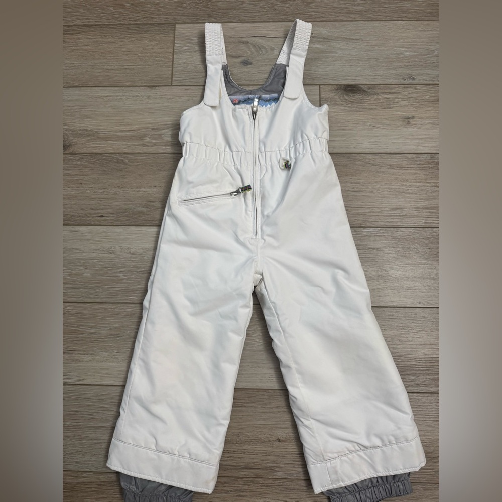 Obermeyer Kids White Snow Overalls